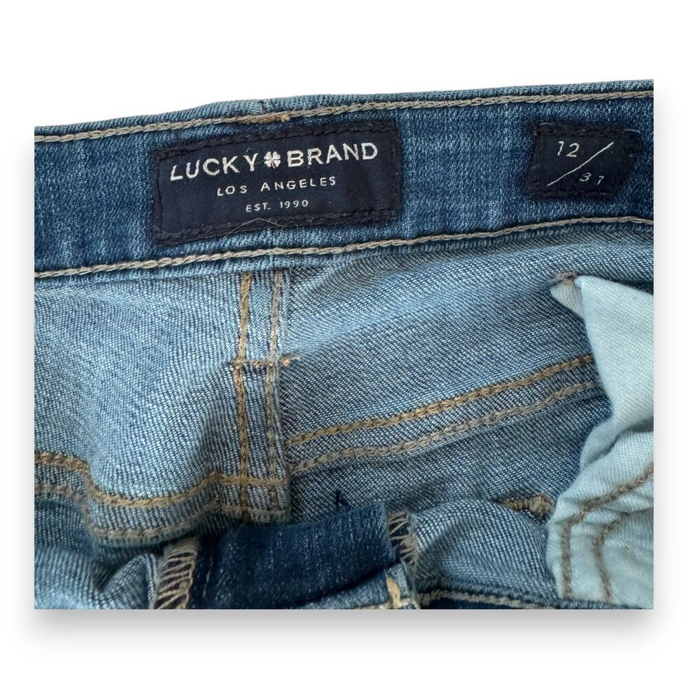 Lucky Brand Women's Jeans Size 12 /31 Low Rise Crop Medium Denim Wash Bl… - Picture 4 of 4